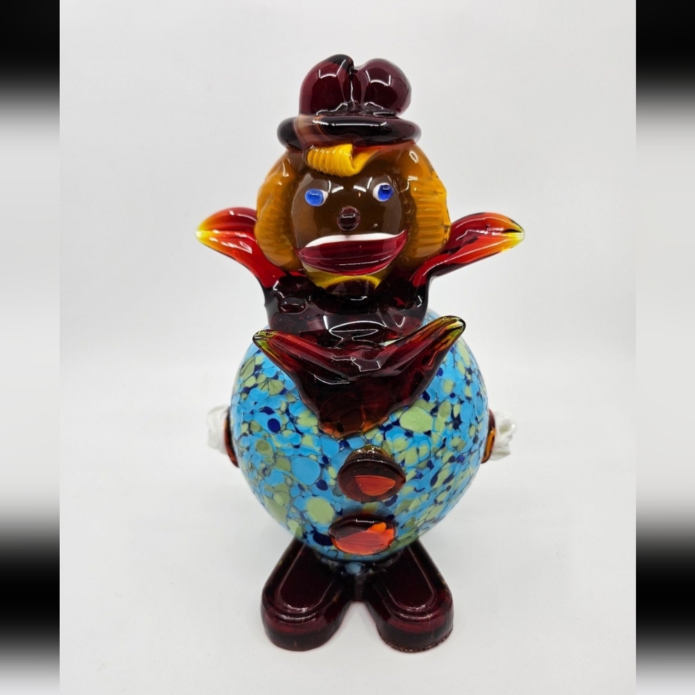 Murano Glass Clown Large Belly